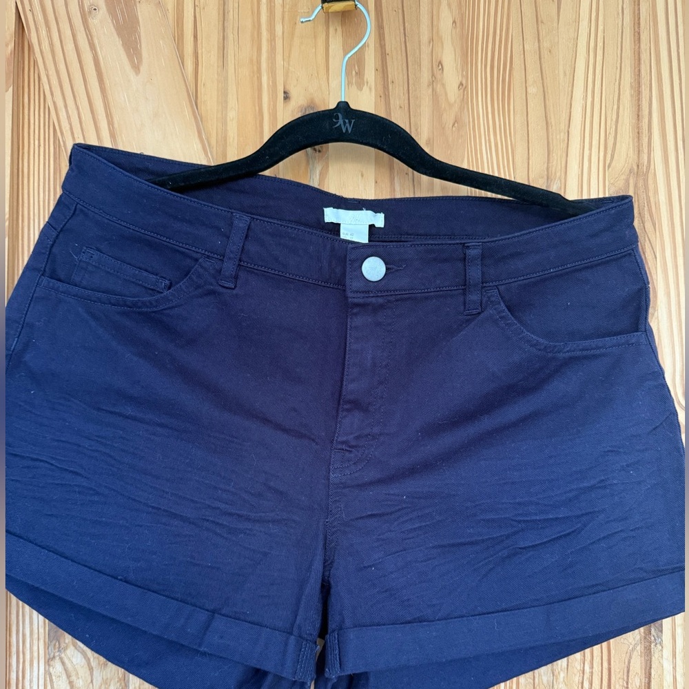 H&M Blue Jean Shorts with Cuffed Hem